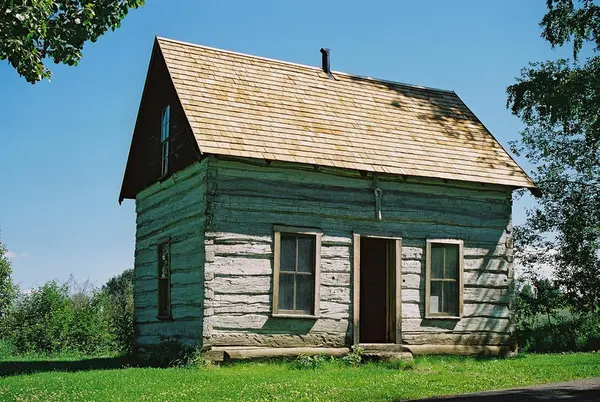 Kindredhuset på friluftsmuseet på Norsk utvandrermuseum