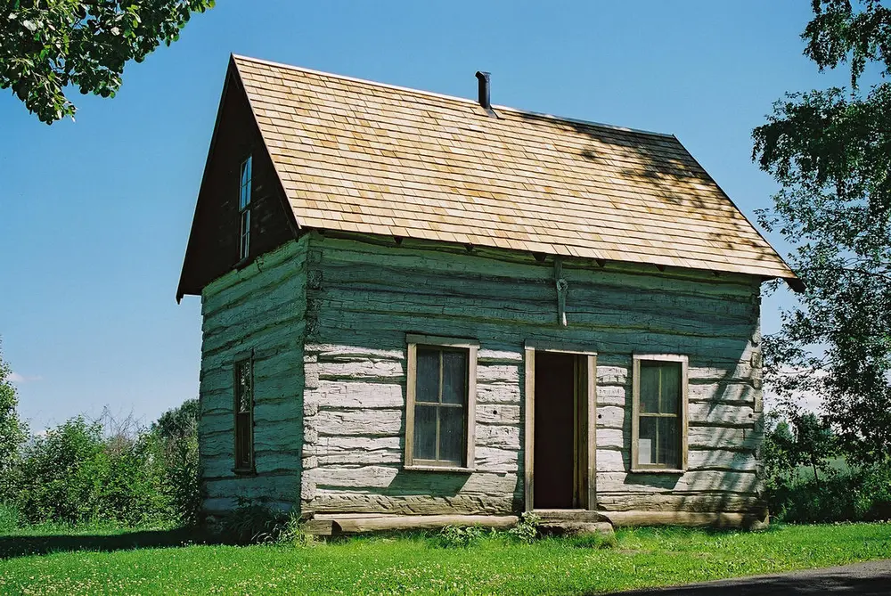 Kindredhuset på friluftsmuseet på Norsk utvandrermuseum