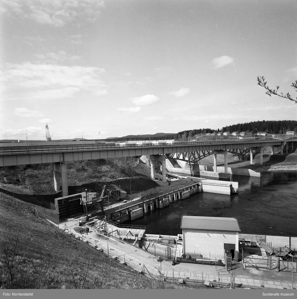 Bergeforsens kraftverk, exteriörbilder.