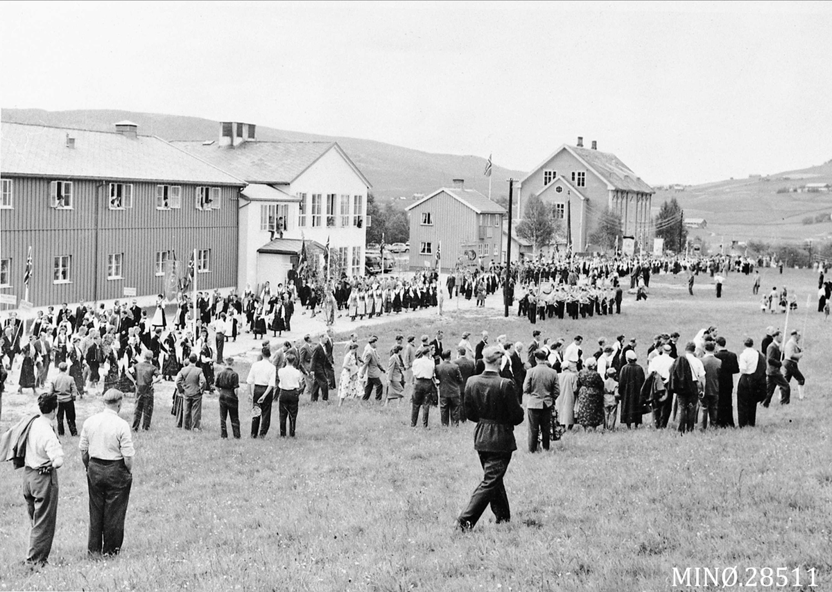 Landsstevne i Noregs Ungdomslag på Tynset 1957, opptog