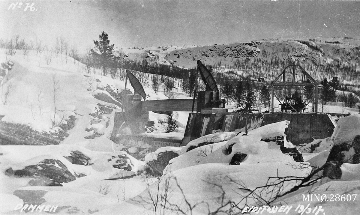 Eidsfossen 19. mars 1917 - "Dammen"