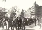 Militärföreningarnas marsch till Skansen