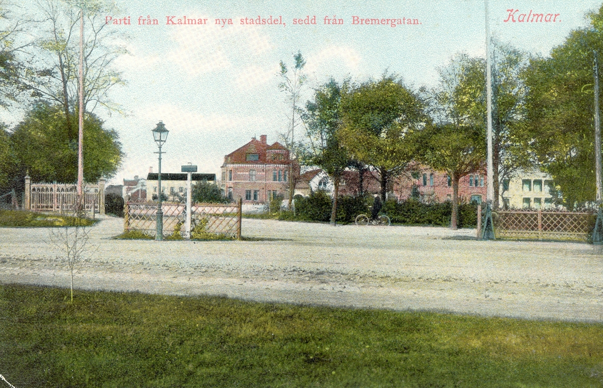 Kalmar. Södra vägen och Linnégatan.