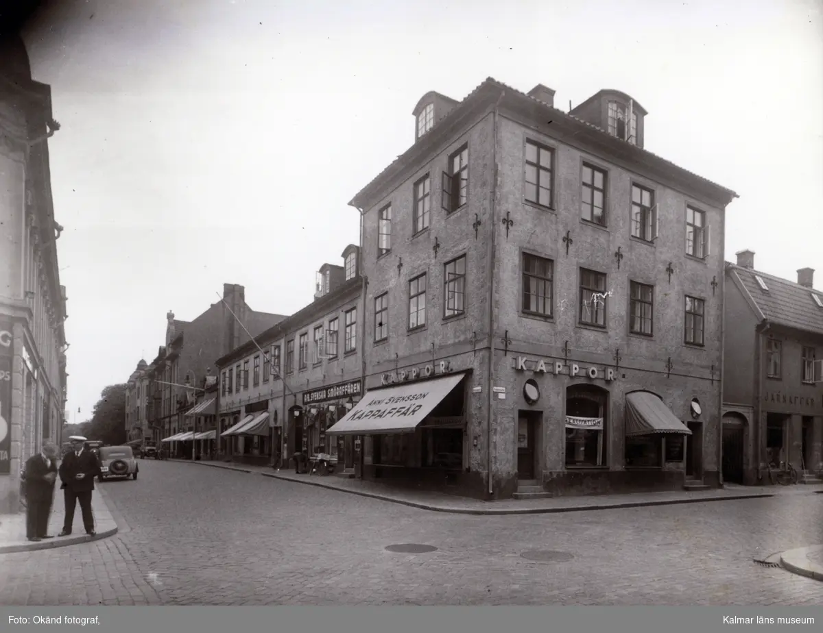 Rådman Joen Sylvesters hus i korsningen Södra Långgatan-Kaggensgatan.