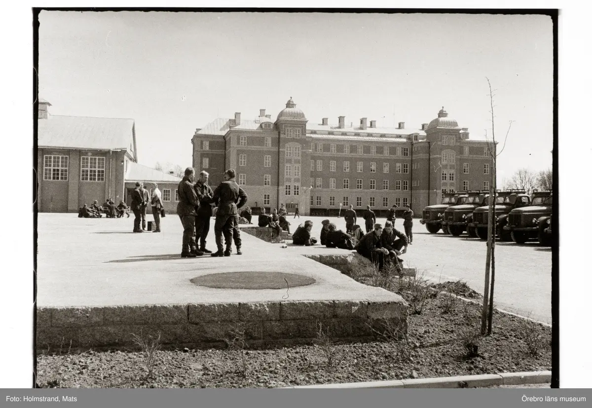 Bilder från Mats Holmstrands repmånad på regementet I3 i Örebro 1970