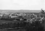 Västra delen av Jönköping år 1902 med Munksjön i bakgrunden.