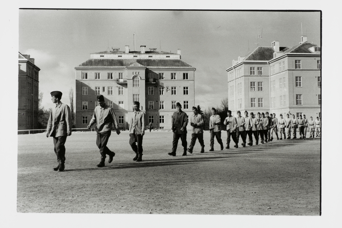 Mats Holmstrands värnplikt på regementet I3 i Örebro 1956-57