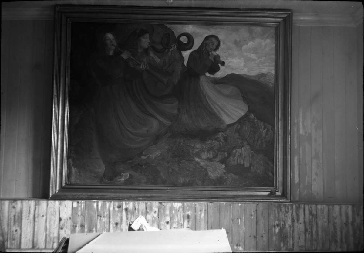 Rikard Berges fotoarkiv. Johanna Bugge Berge, Kivlemøyane. Fotografert 1917.