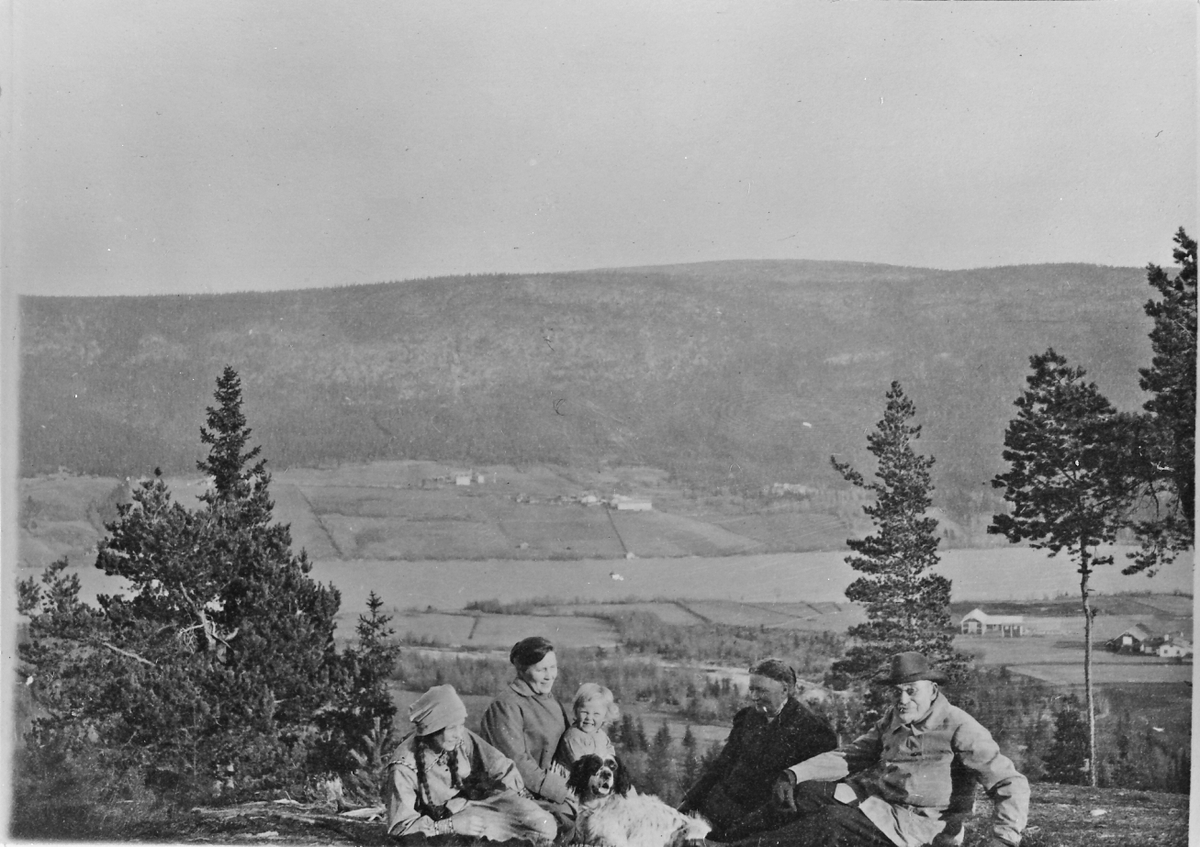 Utsikten over Lomnessjøen fra skytterflaten like ved Stein Balstads hjem. 