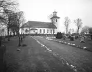 Utvändig restaurering av Bredaryds kyrka 1987.