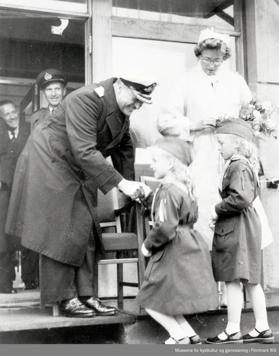 Honningsvåg. Kongebesøk på Magerøya. 25.juli 1959.