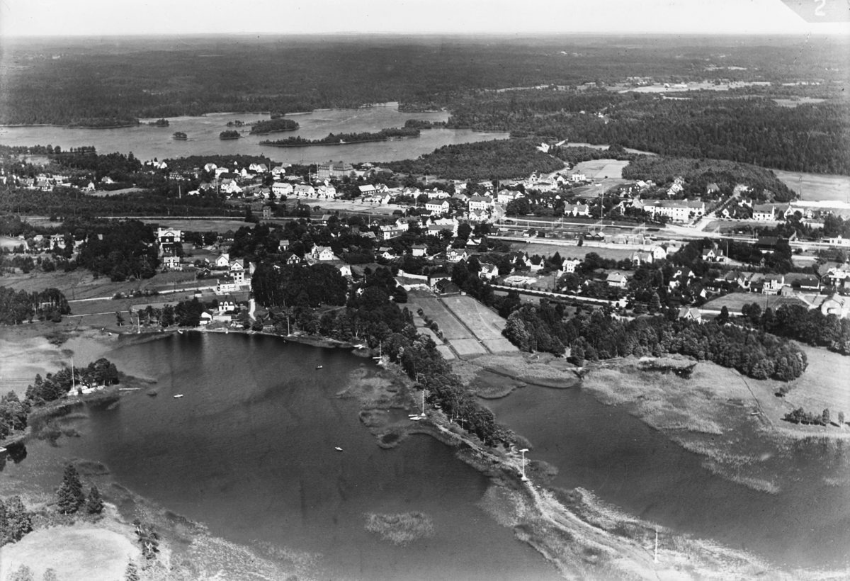 Flygfoto över Markaryd i Kronobergs län. Nr D 2011