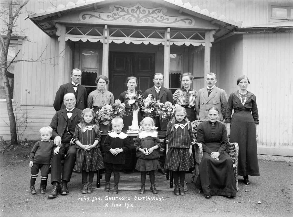 Från Johan Sagströms sextiårsdag 10 november 1916, Överkålsta, Uppland