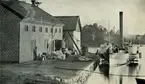 Packbodskajen med hjulångaren Wermdö, Gustavsbergs hamn.