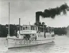 Fabriksrederiets ångbåt Gustavsberg III.<br><br><br><br>