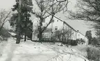 Exteriör. Vinter vid Bergsgatan, Gustavsberg.