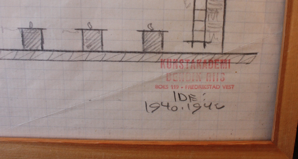 Kunst-biblioteket [Tegning]