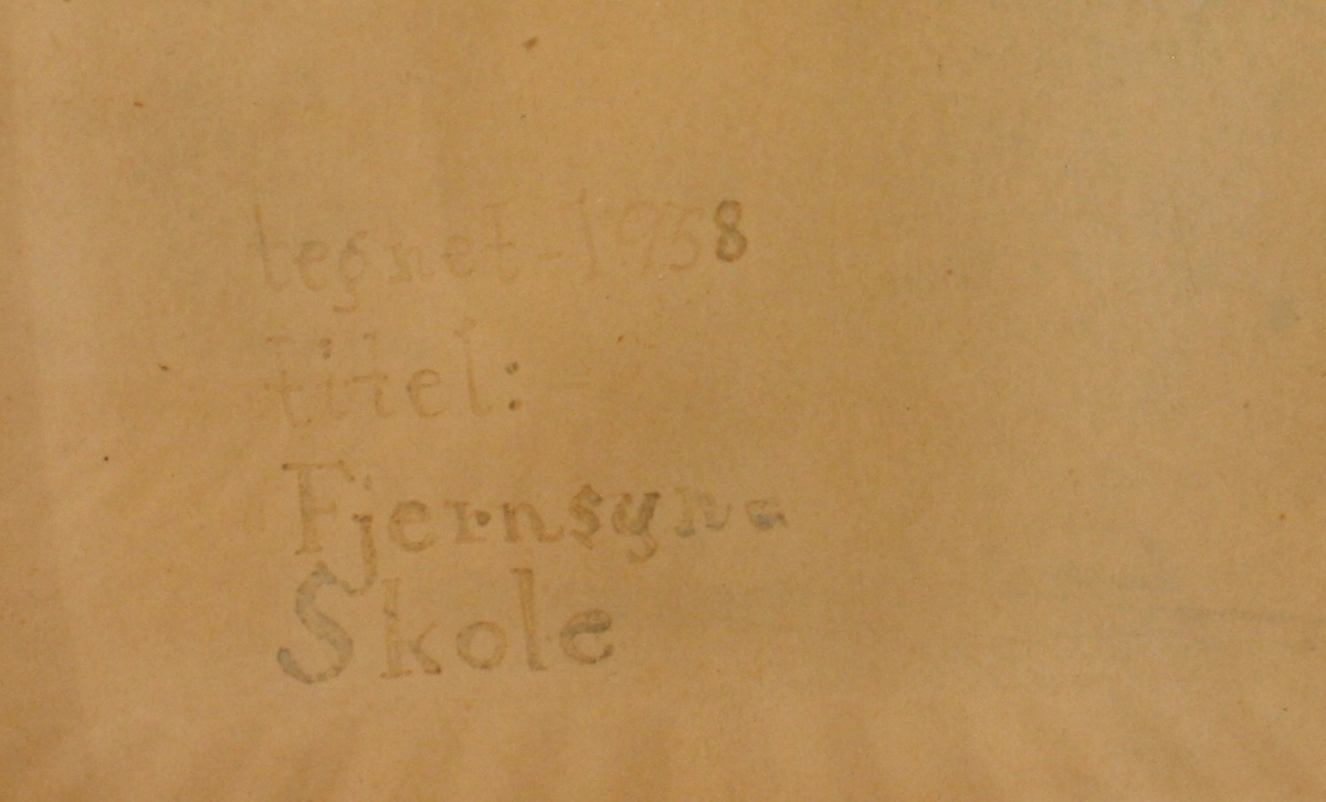 Fjernsyn=skole [Tegning]