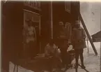 Smålands husarregemente K 4 på skidor, vinterövning i Norrbotten omkring 1910.