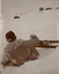 Officerare från Smålands husarregemente K 4 på skidor, vinterövning i Norrbotten omkring 1910.