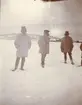 Officerare från Smålands husarregemente K 4 under vinterövning i Norrbotten omkring 1910.