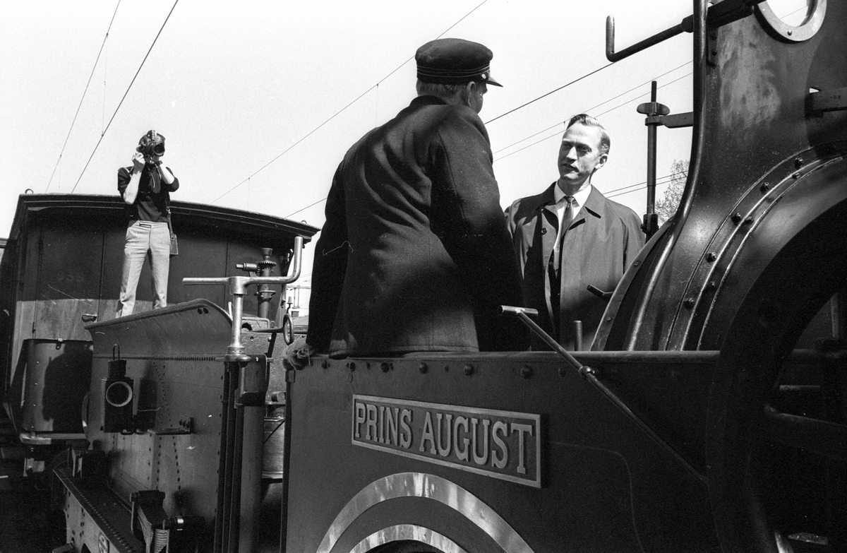 Statens Järnvägar, SJ B 3 "Prins August". Invigning Järnvägsmuseet, Gävle