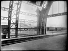 Nedmontering av gamla banhallen vid Malmö centralstation, 1922.