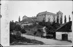 Reprofotografi - Uppsala slott med bastion Gräsgården i förgrunden, Uppsala före 1914