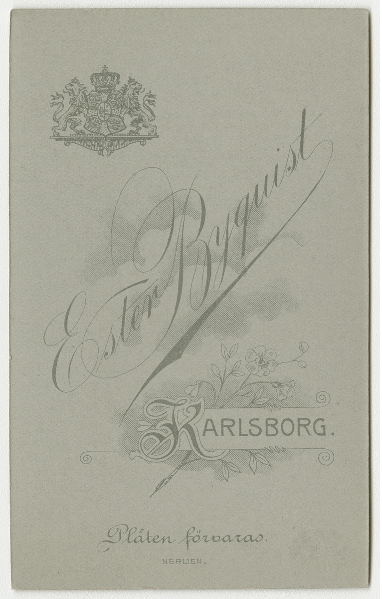 Porträtt av Carl Gustaf Oskar von Bahr, kapten vid Vaxholms grenadjärregemente I 26.