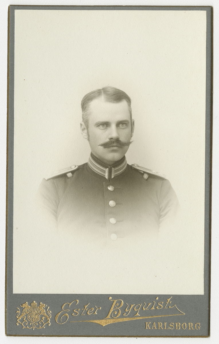 Porträtt av Sten Ludvig Djurberg, löjtnant vid Skaraborgs regemente I 9.