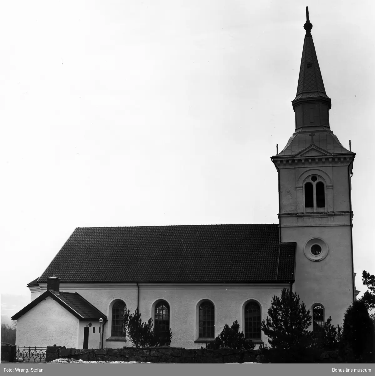 Text till bilden: "Näsinge kyrka. Från norr".