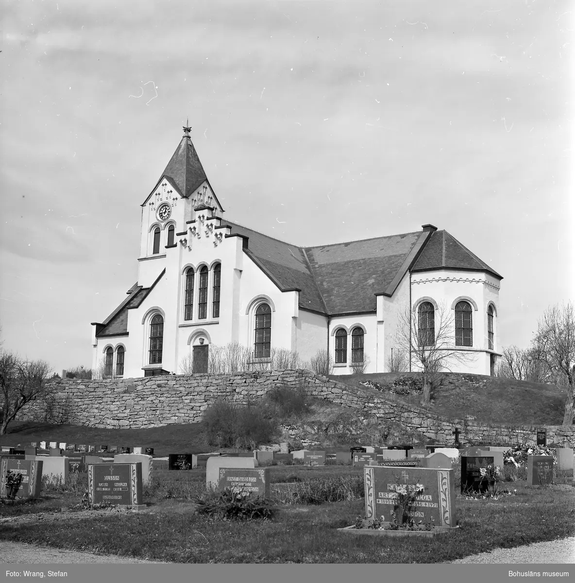 Text till bilden: "Kville kyrka. Från söder".