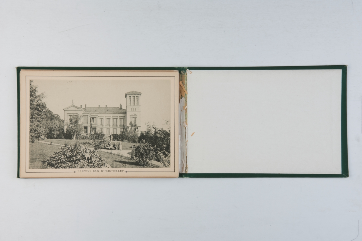 Album med trykk fra Larvik, fotografert av Axel Lindahl.