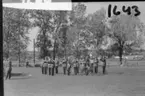 Regementets Dag 1956, A 6, Jönköping. Rocksjövallen. Musikkåren.