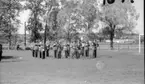 Regementets Dag 1955, A 6, Jönköping. Rocksjövallen. Musikkåren.