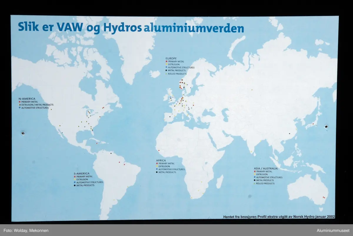 KArt over Hydros og WAVs aluminiumsverden