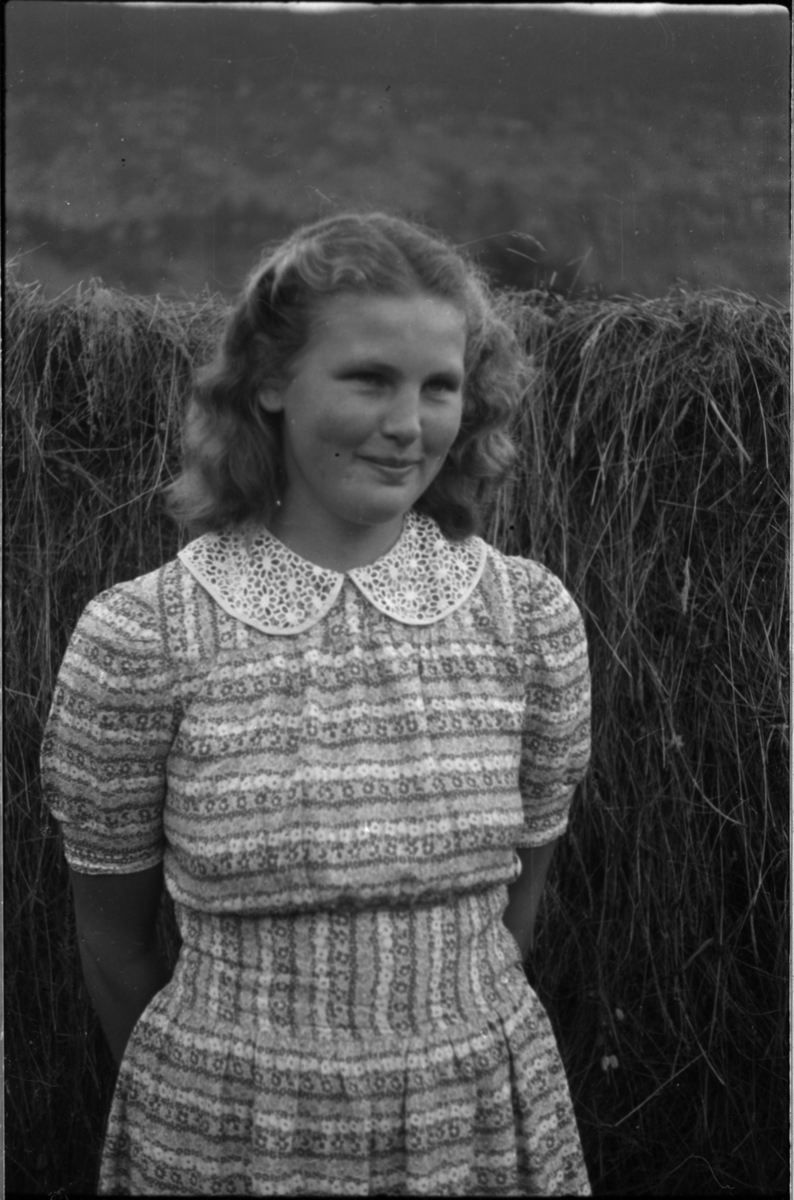 Bilder av skuringsstriper i bergene ved Vadla i Jøsenfjorden (bilde 1-4), Aslaug Skjold fra Sauda (bilde 5), Frida og Paul Johannessen på tur ved Indre Eidane i Jøsenfjorden (bilde 6-13), gården Vadla, ved Jøsenfjorden (bilde 14), Espedalen og Helle ved Høgsfjorden (bilde 15-17), en mann, muligens Erik Nesheim, som sitter utenfor hytta si på Helle (bilde 18-19) og sandtak på Vadla og sandterasse ved Ørekvam, nord for Vadla.