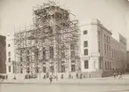 Kungliga Dramatiska Teatern, Dramaten, Stockholm, under uppförande, 1906.