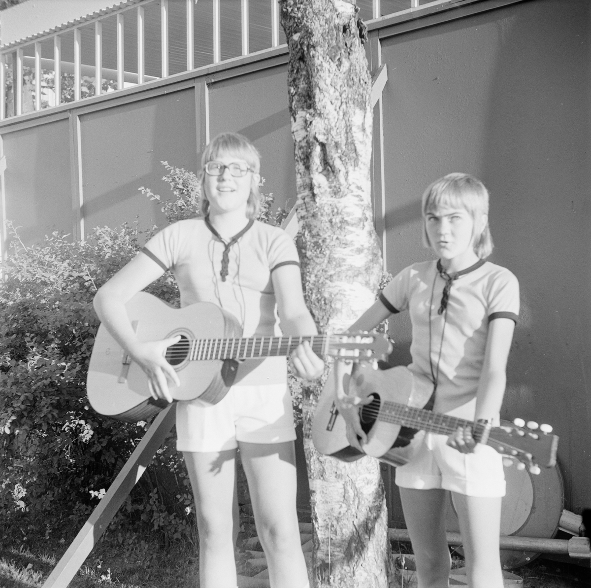 Esplanadkväll i Tierp, Uppland, juli 1971