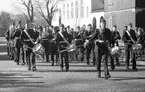 Musikkåren A 6 vid Soldathemmet på Rocksjögatan, nuvarande Artillerigatan.
