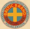 Fabriksmärke för cementpåsar. Svenska Cementförsäljningsaktiebolaget. Prime Portland Cement. Baltic Brand.