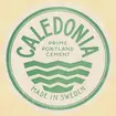 Fabriksmärke för cementpåsar. Caledonia. Prime Portland Cement.