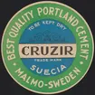 Fabriksmärke för cementpåsar. Best Qualite Portland Cement.