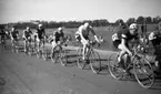 Cykeltävling på A 6 övningsfält.