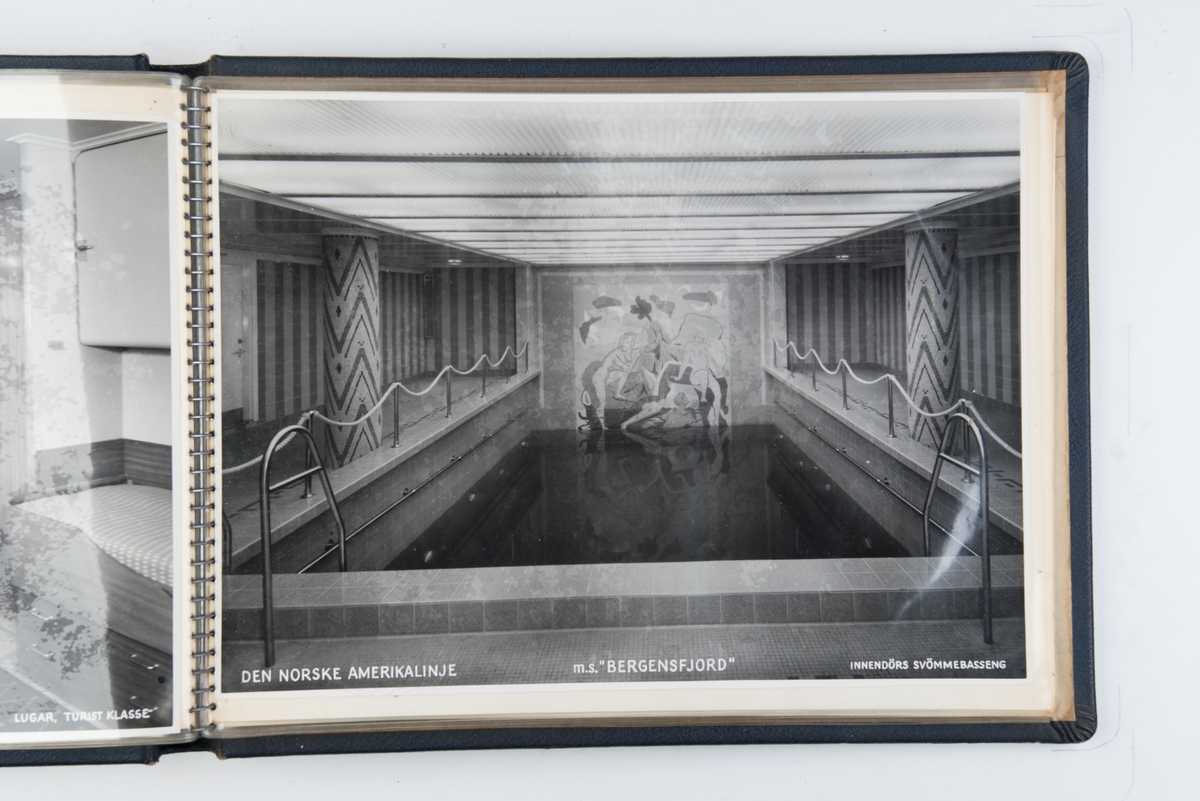 Album med fotografier av M/S 'Bergensfjord'.
