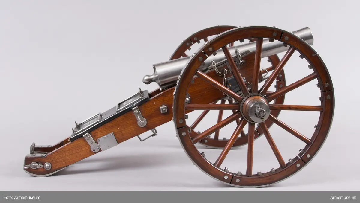 Modell av 6-pundig kanon m/1804