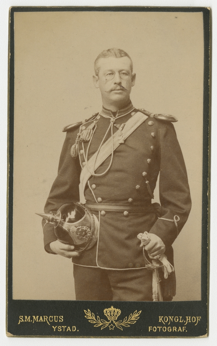 Porträtt av Christofer von Platen, officer vid Skånska dragonregementet K 6.