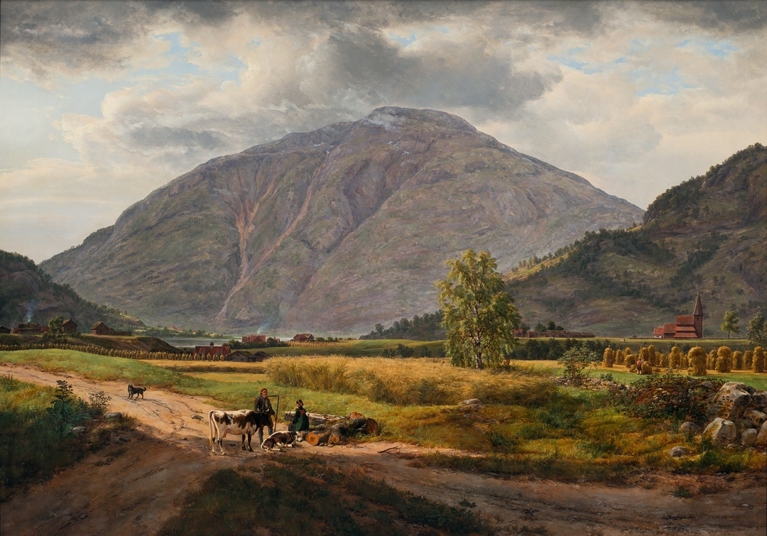 Stedje i Sogn [Maleri]
