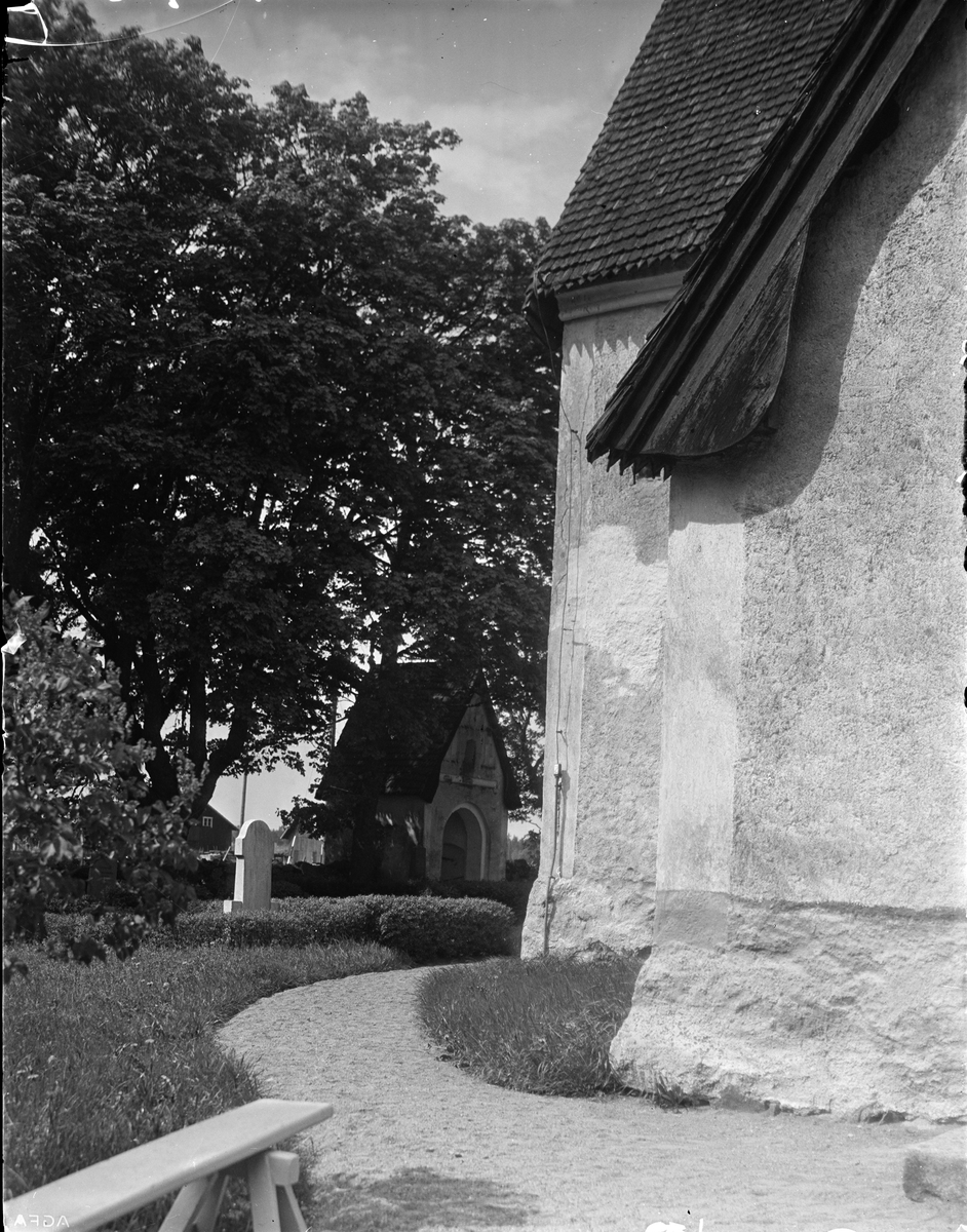 Viksta kyrka, Viksta socken, Uppland 1935