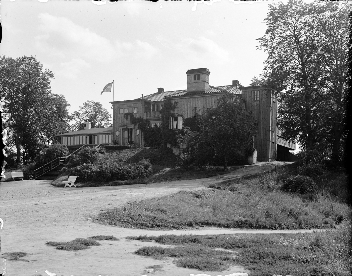 Restaurang Skarholmen, Skarholmen, Sunnersta, Uppsala augusti 1936